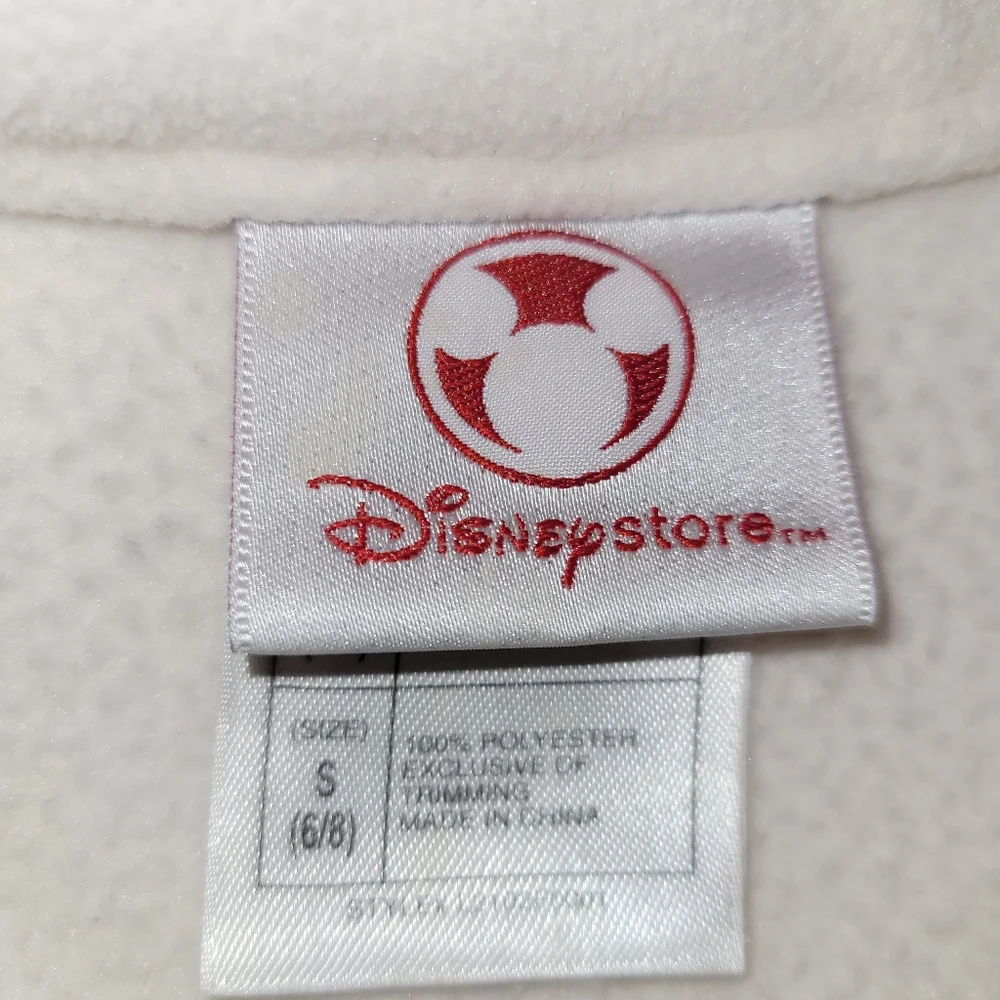Disney Minnie Mouse Full Zip Fleece Pink White Small/Medium - Picture 9 of 10